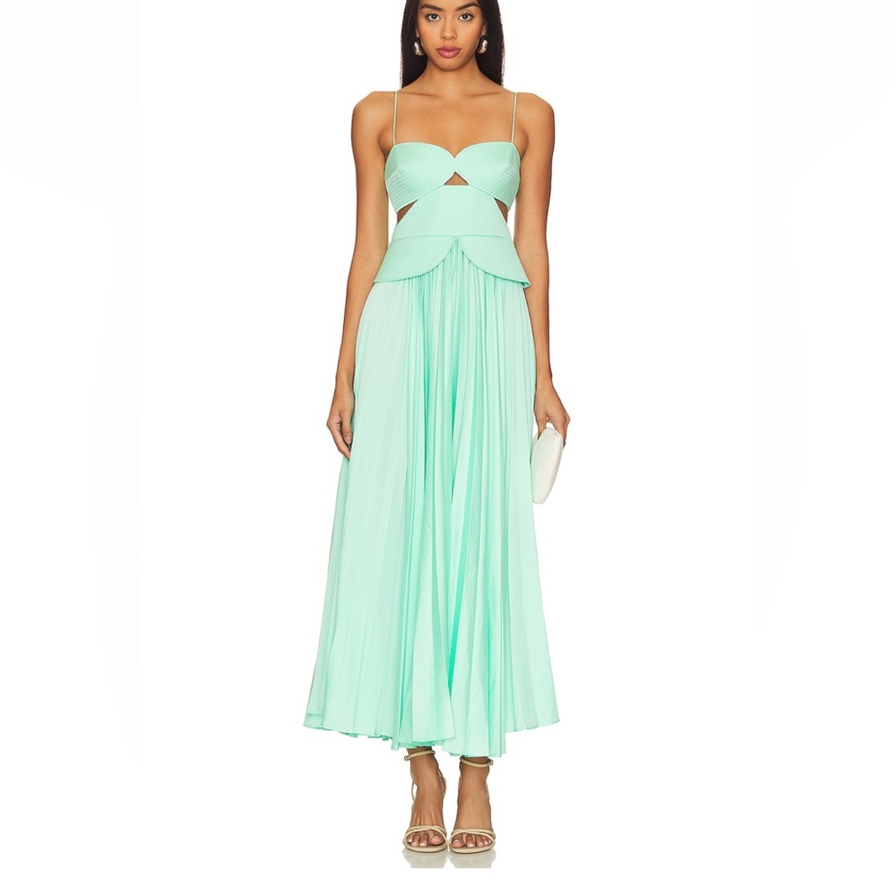 NWT ACLER ATHOLTON MIDI DRESS ARTIC MINT SIZE 4
